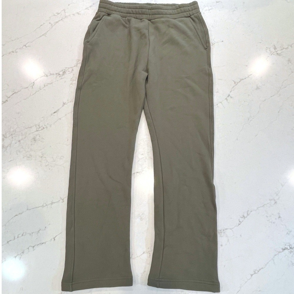 American Giant NWOT Straight Leg Sweatpants Mens L‎ Deep Olive Green Cotton USA